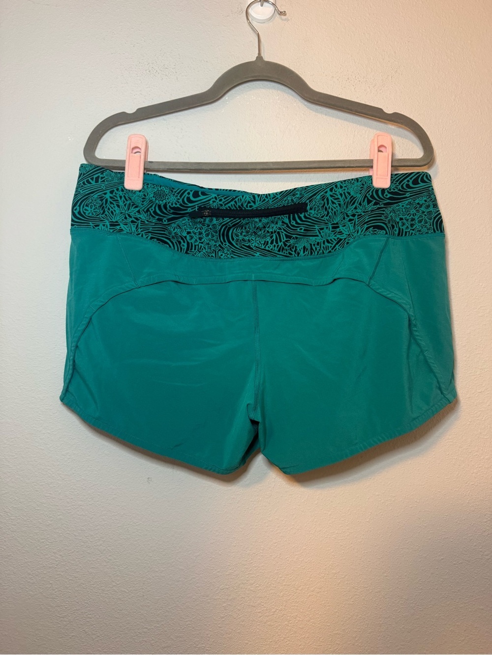 Lululemon Run Times Short II 4” Spirit Green / Kitakami Viridian Green Black - Picture 6 of 8